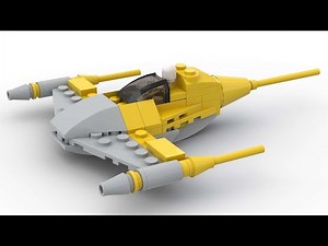 Lego 30383 Naboo Starfighter Speed Build LDD by PLegoBB