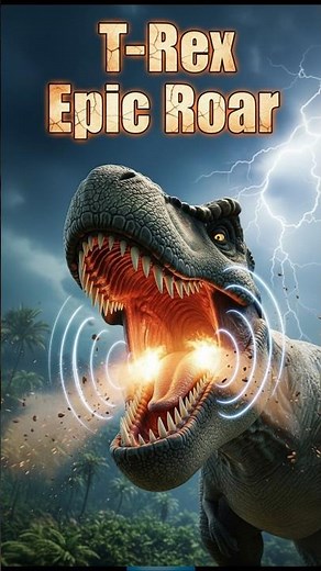 T-Rex Roaring Like a KING! 🦖💥 Epic Jurassic Moment!