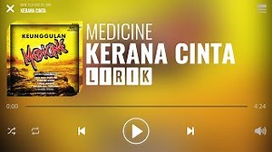 KERANA CINTA Lyrics - MEDICINE | eLyrics.net