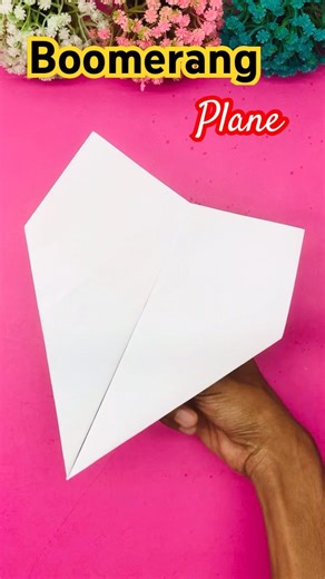 Boomerang Plane | How to Make a BEST Boomerang Paper Plane | WORLD RECORD #paperairplane #boomerang