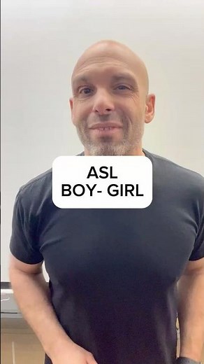 ASL: how to sign Boy – girl