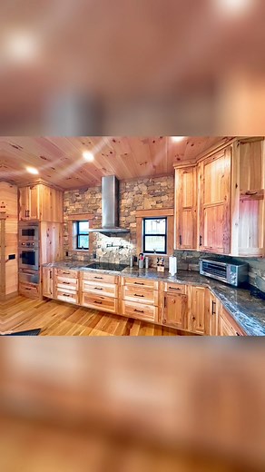 Beautifully Rustic #fyp #kitchencabinets #custom #cabinetguy #kitchens #barndominium #custom #rustic | Father & Sons Workshop