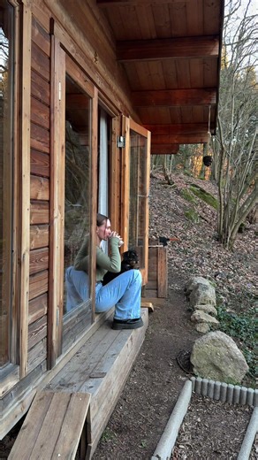 Feeling blessed to call this paradise home🌿✨ #cabininthewoods #slowliving #cabin #cottagegarden #forestgarden