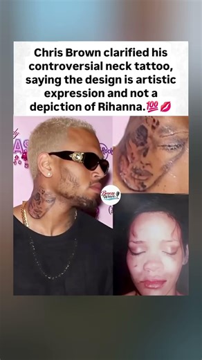 Chris Brown Addresses Neck Tattoo Controversy#tattoo #shorts #chrisbrown