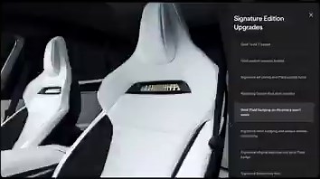 Tesla Model S Signature Edition purchase process in the configurator