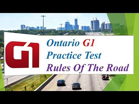 Ontario G1 Practice Test: Rules Of The Road (100 Questions and Answers)