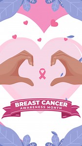 Free stock video - An animation of hand drawn flat breast cancer awareness month background