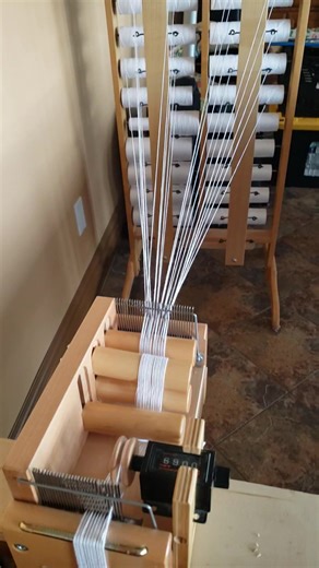 1K views · 12 reactions | The start of warping this baby loom for Friendship Dishcloths | Wall's Weaving | Facebook