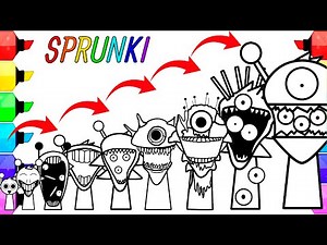 Incredibox Sprunki New Coloring Pages / How to Color New Big Evolution of SIMON YELLOW SPRUNKI