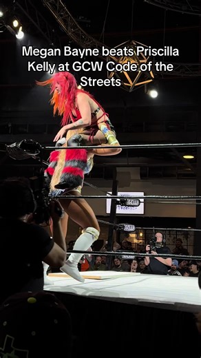 Megan Bayne beat Priscilla Kelly at GCW Code of the Streets #gcw #meganbayne #priscillakelly #wrestling