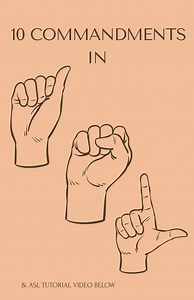 ASL 10 Commandments Flashcards: Anthropologie, Learn Sign Language (digital Download) - Etsy Canada