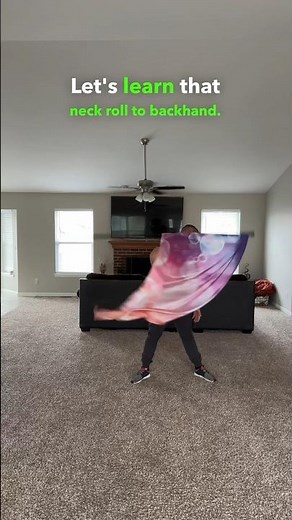 Flag Tutorial - Neck Roll To Shoulder Roll To Backhand #colorguard