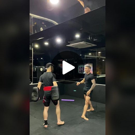 Muay Thai Training Techniques in Indoor Gym