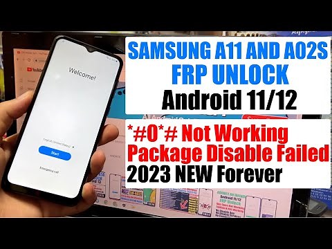 Samsung A02s/A11 FRP Bypass/Unlock Android 11/12 | Samsung A025F/A115F Google Account Bypass
