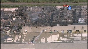 Firefighters still battling weekend warehouse fire