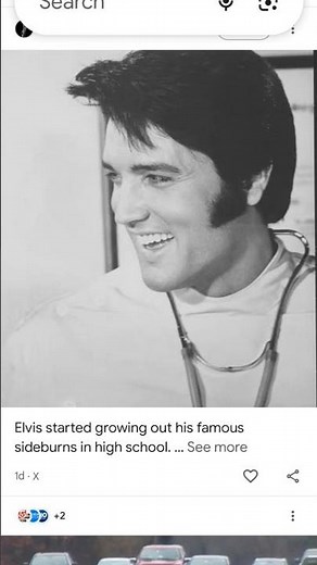 Elvis Presley Started Growing out His Famous Sideburns in Highschool