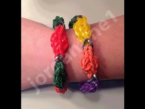New Rainbow Loom Holiday Christmas Light Bulb Bracelet