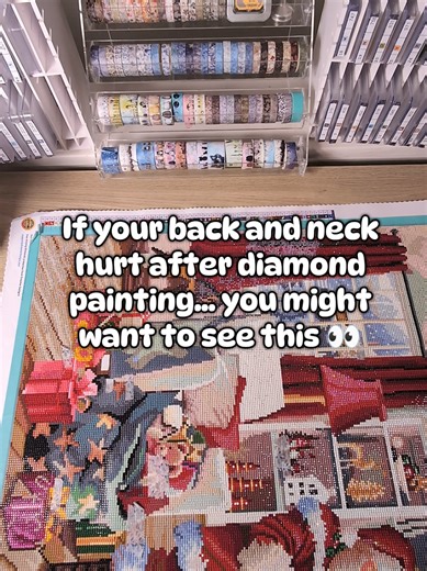Replying to @fifi_trixiebell Do your back and neck get really tight when you diamond paint for a long time? 😮‍💨 This has become one of my favorite things to use during long diamond painting sessions. It stays in place, has multiple heat levels, an auto shut off timer, and is washable. Perfect for cozy crafting, relaxing evenings, and long creative sessions ✨ @Pain Away #diamondpainting #craftroommusthave #cozyathome #newyearnewme #tiktokshopfinds