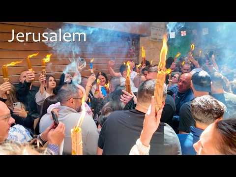 🔴 Miracle of the Sacred Flame 🔥 | Jerusalem Holy Fire 2026 | Orthodox Easter