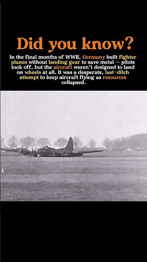 Germany’s Gearless Fighters: The Planes That Couldn’t Land