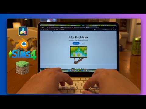 MacBook Neo Stress Test: Blender 5.0, 4K Multicam & Sims 4 Performance!