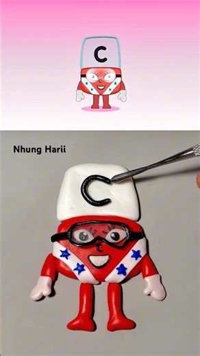 Sprunki Alphablocks "C" Phase 1 made with Clay 😝 #sprunki #alphablocks #clay #nhungharii