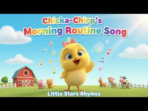 Chicka-Chirp’s Morning Routine Song | ‪@LittleStarRhymes-k7g‬ & Little Kids Rhyme