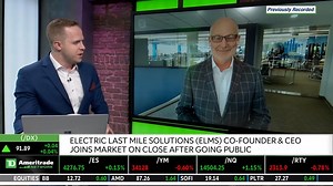 “You think of package delivery as the high-profile thing, but… we have so many different use cases coming at us now that word’s out we’re going to have this product.” 🚚#MarketOnClose 👉 Electric Last Mile Solutions CEO James Taylor assesses where newly-debuted #ELMS fits within the growing EV landscape with Oliver Renick: Watch More: https://bit.ly/3x5gISS | Schwab Network