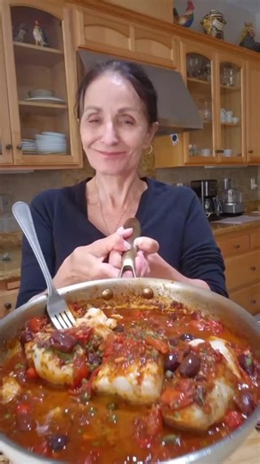 loriana shea on Instagram: "Cod Puttanesca Flaky, tender cod simmered in a bold Italian tomato sauce with olives, capers, garlic, and a hint of anchovy. This classic Naples-inspired recipe is light, flavorful, and on the table in minutes. INGREDIENTS ✅️ cod fillets olive oil garlic onion whole peeled tomatoes, crushed by hand Kalamata olives capers anchovy fillets red pepper flakes (adjust to taste) wine parsley Salt and pepper, to taste Free complete printable recipe on my websitehttps://lorian