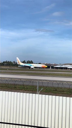 Landing Nok Air Boeing 737 Don Mueang Bangkok-Phuket #Airplane #NokAir #Boeing #B737 #Landing