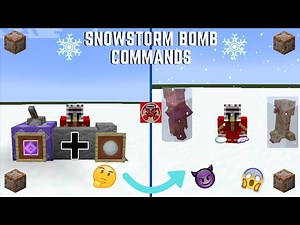 Command Block Tutorial #171: Snowstorm Bomb Commands in Minecraft (1.19+)