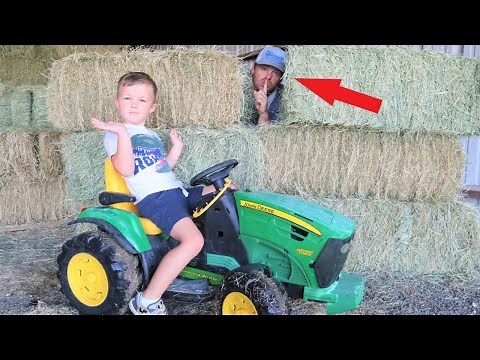 We play hide and seek and winner gets a prize | Tractors for kids