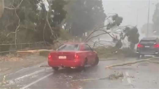 Parts of Perth smashed by freak storm