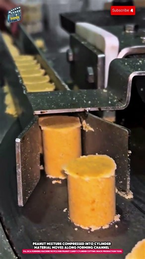 Paçoca Forming Machine 90 pcs/min Peanut Candy Cylinder Cutting Snack Production Tool