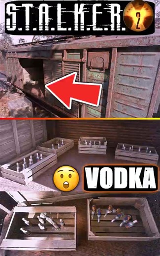 ☢️ #STALKER2 Hidden Vodka Train 😮 Found It After 1000 Hours #Shorts #games #funny