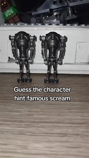 Ill reveal the answer at the end of my next video the hint is he or she has a one of the most famous screams in all of star wars #legostarwars #starwars #lego #droid #guess