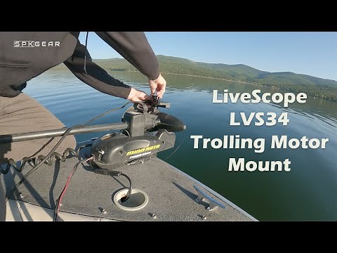 Garmin Livescope LVS34 Trolling Motor Mount - How To #fishing