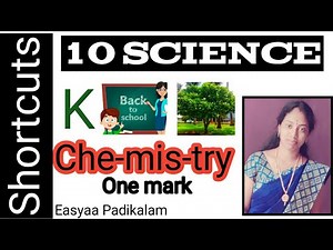 10 Science - Chemistry one Mark