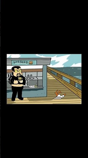 steven seagal fights seagull