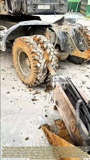 Cleaning on the Go: The Unconventional Method for Freeing a Clogged Tire