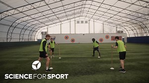 Stick Drop & Chase A warm-up game from our Games Library. Reaction, acceleration, reaching and hand-eye coordination 💪 Click the link to access the Games Library. https://bit.ly/3XMRCIW | Science for Sport