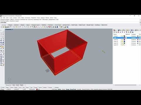 Rhino Tutorial: Building a Simple room in 3D Part 1