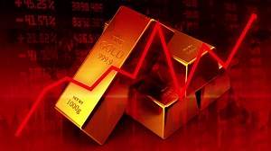 Gold Price Performance Chart Dollar Crisis Stock Motion Graphics SBV-349044961 - Storyblocks
