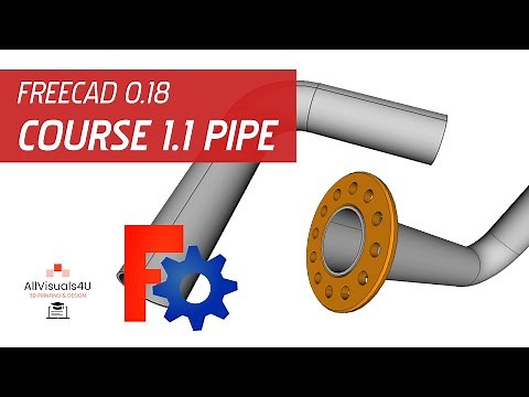 FreeCAD Course 1: Pipe With Flange | 1.1 Pipe (FreeCAD Pipe Tutorial)