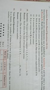 Assertion-Reason-Based Questions (10-11):Given below are two ... | Filo