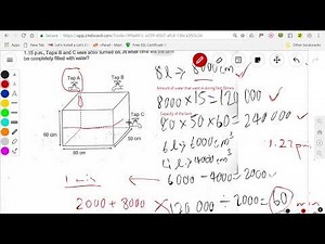 PSLE Math p6 math - we solve those annoying volume question with taps