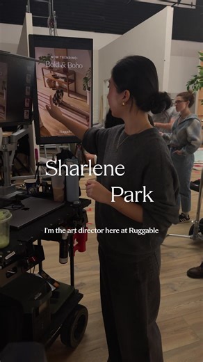 Drum roll please...🥁🥁🥁... Modern Geometric is the latest collection to come from our incredible team of textile designers.✨ And speaking of our talented team, meet our art director, Sharlene.👋 She’s got the styling tips from behind the scenes.📸 #ruggable #behindthescenes #interiordesigntips #modernhomedecor #modernrugs