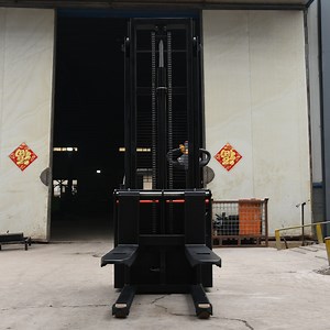 [Hot Item] 1ton Van Self Loading Forklift Full Electric Stacker Portable Self Lift Pallet Forklift Stacker Self Lifting Stacker with Arm Protection Strong