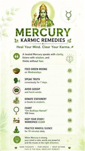 Mercury Controls Your Mind & Words. Powerful Mercury Remedies From Vedic Astrology 🔮