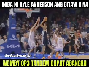 Wow iniba na ni Kyle Anderson! Bumilis na. Cp3 WEMBY tandem dapat aba #nbaupdatesngan #nbanews #NBA | The Fastbreak PH